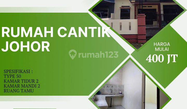 Rumah siap huni di tengah kota lokasi medan johor 1