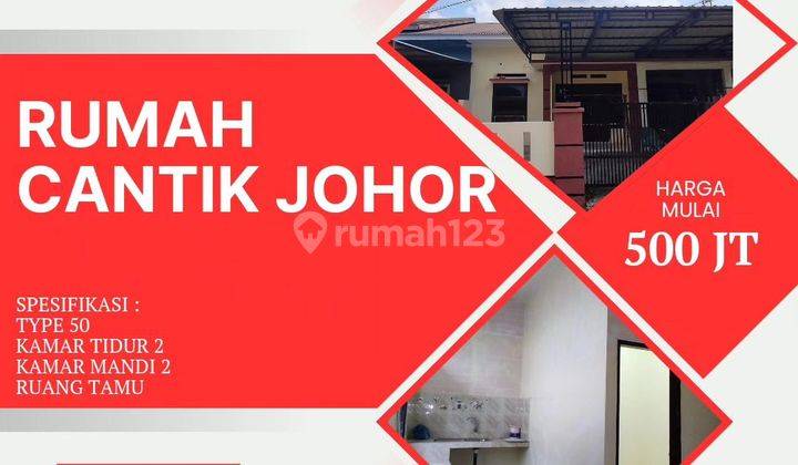 Rumah Siap Huni Strategis Di Tengah Kota Lokasi Medan Johor 1