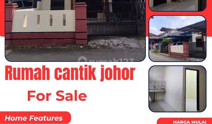 Siap Huni Rumah Minimalis Lokasi Medan Johor 1