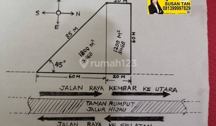 Dijual Tanah raya sukomanunggal chofa lokasi strategis 1