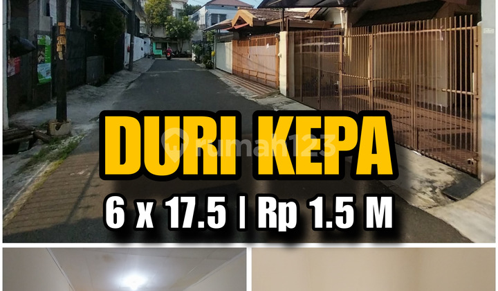 S054 - Hitung Tanah 6x17.5 Duri Kepa Selangkah Ke Tanjung Duren