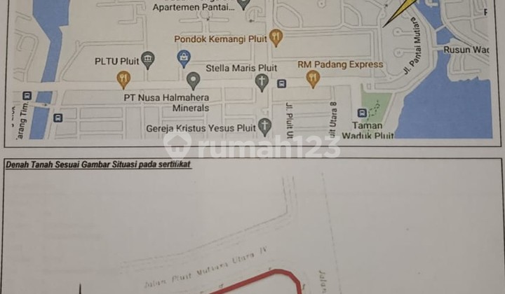 Dijual Rumah HGB di Jl Pantai Mutiara By Rumah Chinida (Ag) 2
