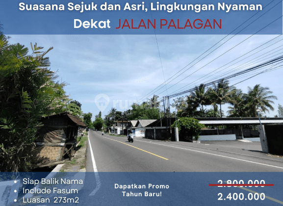 Dijual Tanah Villa di Ngaglik, Sleman SHM 273 m² 1