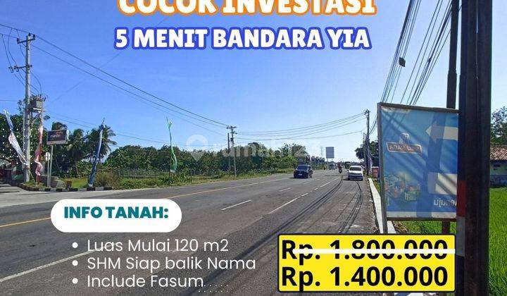 Tanah Pas Untuk Hunian di Temon, Kulon Progo SHM 123 m² 1