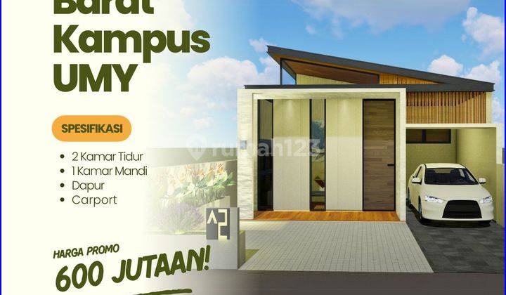 Promo Rumah Yogyakarta, 600 JT All In, Barat Kampus UMY 1