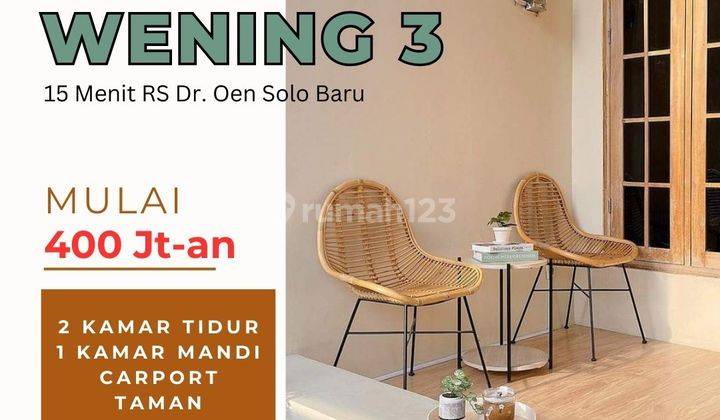 Perumahan Solo 400 Jt an, 7 Km Ke Pakuwon Mall, Legalitas Valid 1