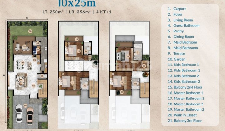 Dijual Rumah Mewah Tepi Pantai, The Peninsula Residences 10X25, Dekat Pusat Kuliner