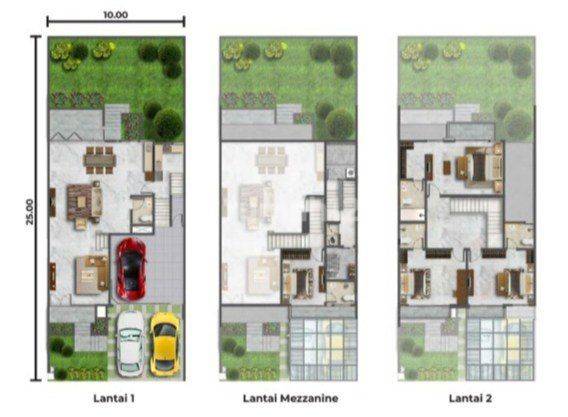 Rumah Pik2, Kuningan Village, Uk 10x25, Dekat Asian Town  2