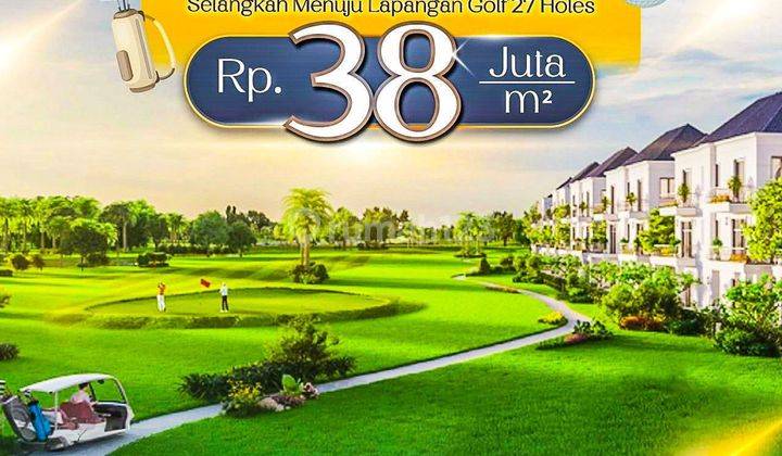 Kavling Permata Golf Pik2, Uk 15x30, Kavling Residential View Golf  2