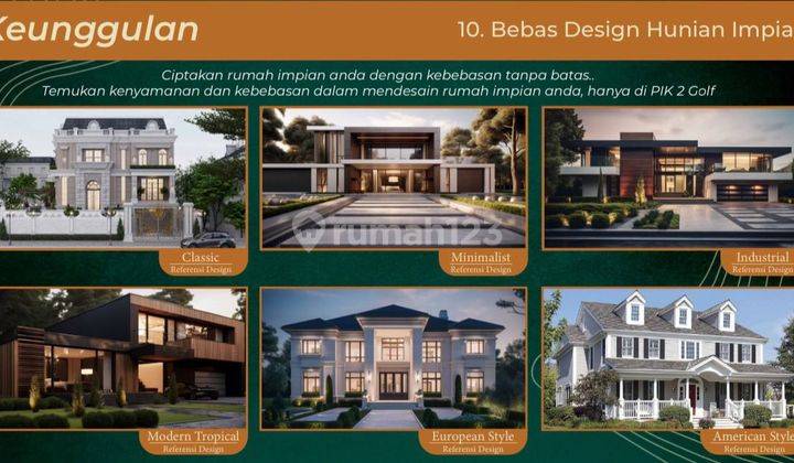 Rumah Permata Golf Residences Pik2, Uk 8x20, Hunian Asri di Tengah Lapangan Golf 2