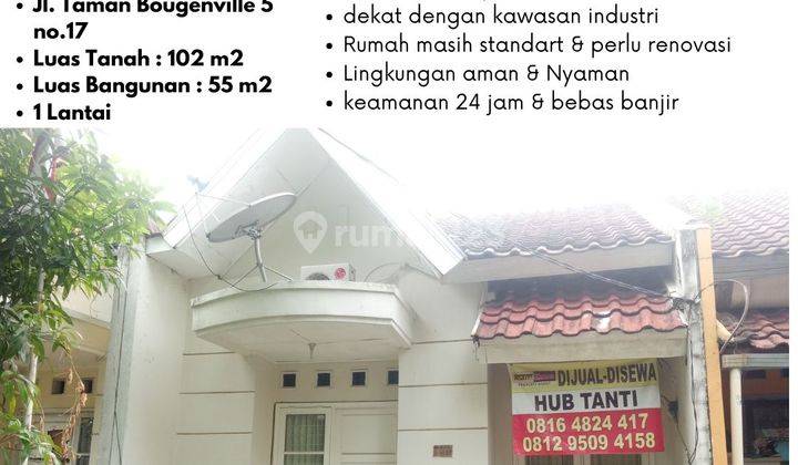 Dijual Rumah 1 Lantai di Taman Bougenville Lippo Cikarang 1