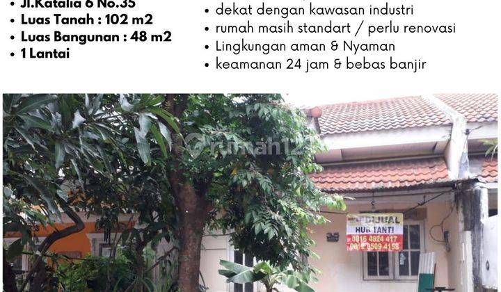 Dijual Rumah Masih Standar di Taman Lembah Hijau Lippo Cikarang 1