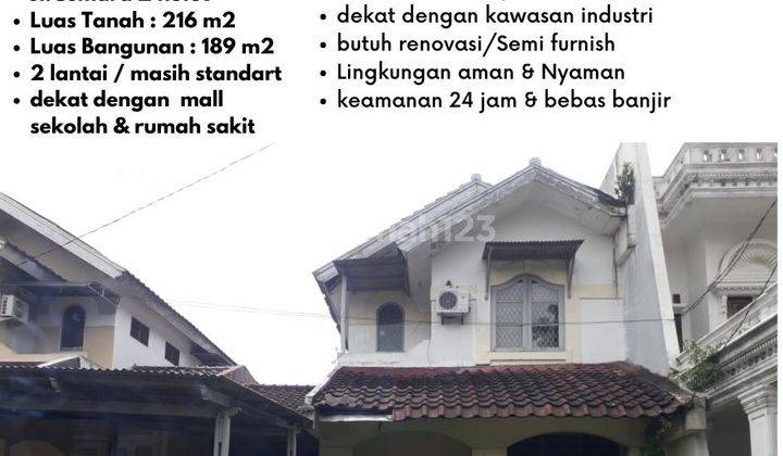 Disewakan Rumah 2 Lantai di Meadow Green Lippo Cikarang 1