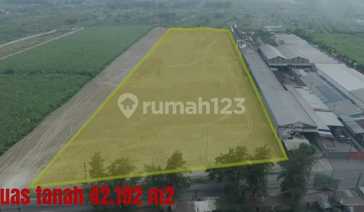 Land in Menganti, Gresik, Soil Has Been Filled, Ready to Build, Direct Land Access to National Road