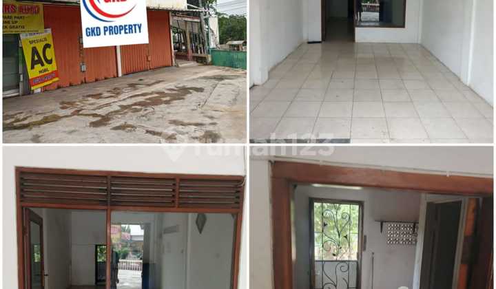 FOR RENT: AFFORDABLE 1-STORY STRATEGIC SHOPHOUSE BY THE ROAD IN PAMULANG 1