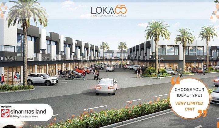 Disewakan Ruko Loka 65 Pinggir Jalan, Ramai Di Bsd City 8