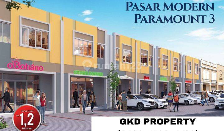 Ruko Pasmod Paramount Dipinggir Jalan,strategis Dan Ramai 1