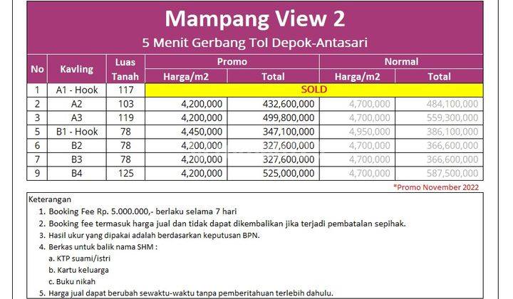 Dijual Tanah Depok Pancoran Mas Cocok Bangun Rumah Mewah SHM  3
