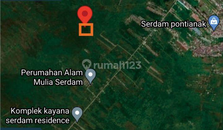 Dijual tanah di jalan serdam masuk kota Pontianak  1