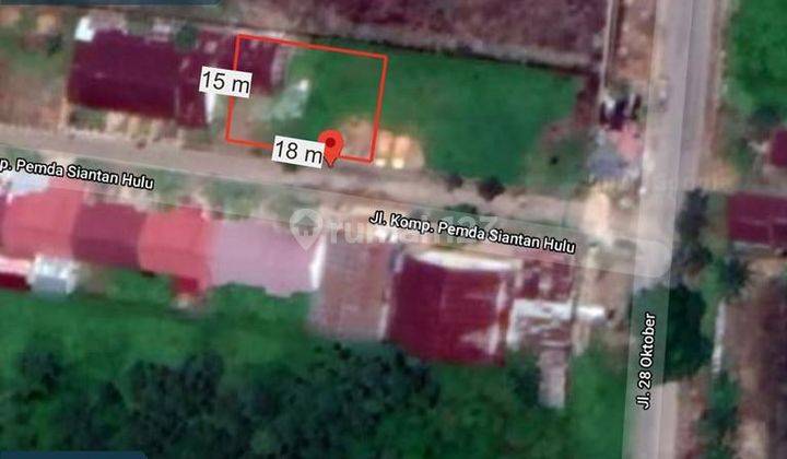 Dijual tanah di jalan 28 Oktober masuk jalan Pemda Siantan Hulu 1