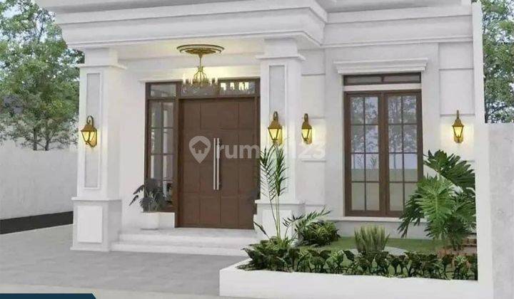 Rumah tipe 80 dengan desain manis, lokasi jalan purnama  1