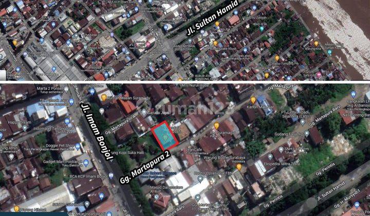 Dijual Tanah di Jl. Imam Bonjol, Gg. Martapura 2, Pontianak 1