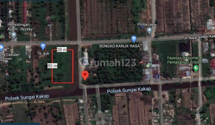 Dijual Tanah di Jl. Kakap Km 9 DEKAT Pergudangan Prima Jaya , Kubu Raya 1