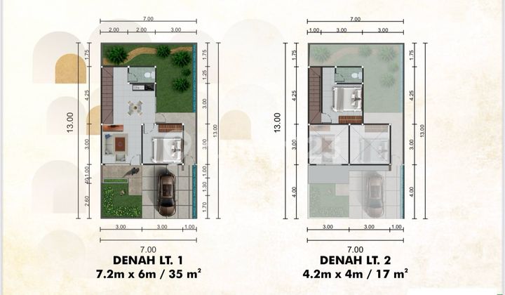 Dijual Rumah scandinavian type 50 di Jl. Trans Kalimantan, Sungai Ambawang, Kubu Raya 2
