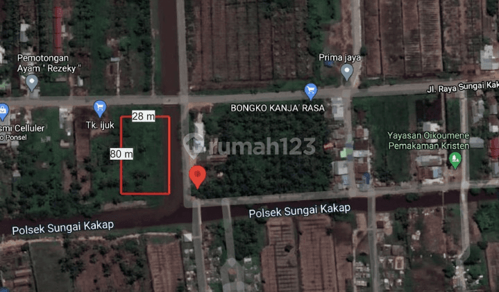 Dijual Tanah di Jl. Kakap Km 9 DEKAT Pergudangan Prima Jaya , Kubu Raya 2