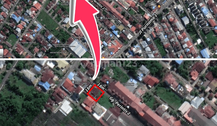 Dijual Tanah di Jl. Purnama, Gg. Perintis 2, Pontianak 2