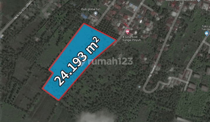 Dijual Tanah di Jl. Tani Dharma Sungai Pinyuh, Mempawah 2