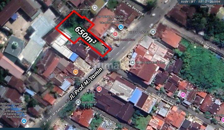  Dijual Tanah Tepi Jalan Cocok Untuk Segala Usaha di Jl. Prof. M. Yamin, Pontianak 1