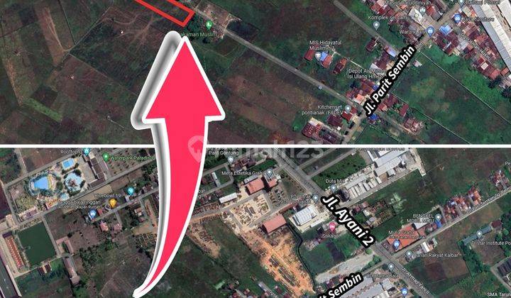 Dijual Tanah di Jl. Parit Sembin, Kubu Raya 2