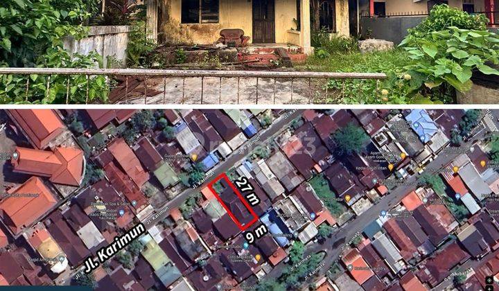 Dijual Tanah Bonus Rumah Cocok Untuk Hunian Atau Tempat Usaha Lokasi Jl. Karimun 1