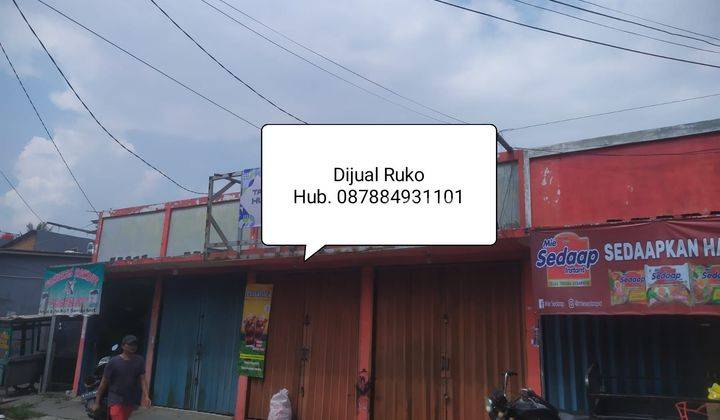 Jual Ruko Murah Samping Jalan, Bisa Dijadikan Rumah, Lokasi Strategis, Cocok Untuk Usaha, Bebas Banjir, Nego Sampai Deal..  1