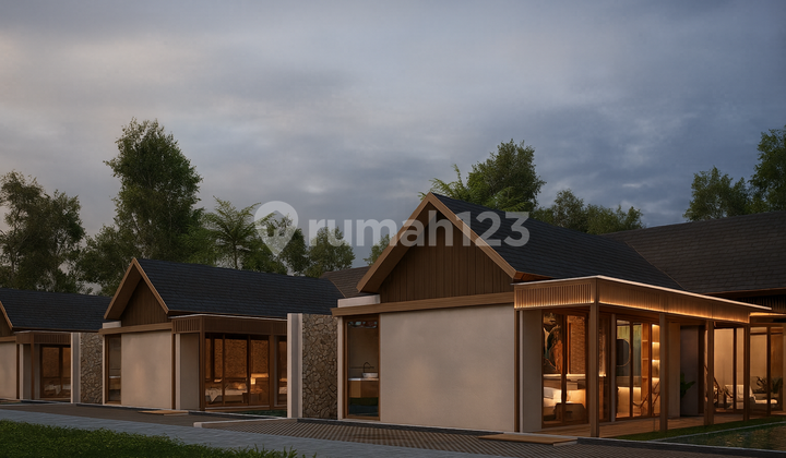 For Sale Modern Tropical Villa with Private Pool Near Pawon Mbah Gito Kaliurang Km 12, Rice Field View For Sale Modern Tropical Villa with Private Pool Near Pawon Mbah Gito Kaliurang Km 12, Rice Field View