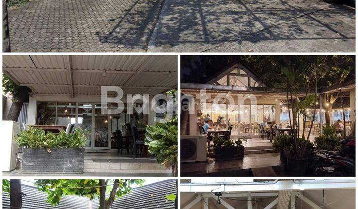 Ruang usaha tanah dan sedikit bangunan cocok untuk bilyard cafe foodcourt gudang kantor ekspedisi outdoor wedding resto dll parkir luas, luas tanah 1500 m2 pinggir jalan raya utama Jakarta barat hadap timur 1