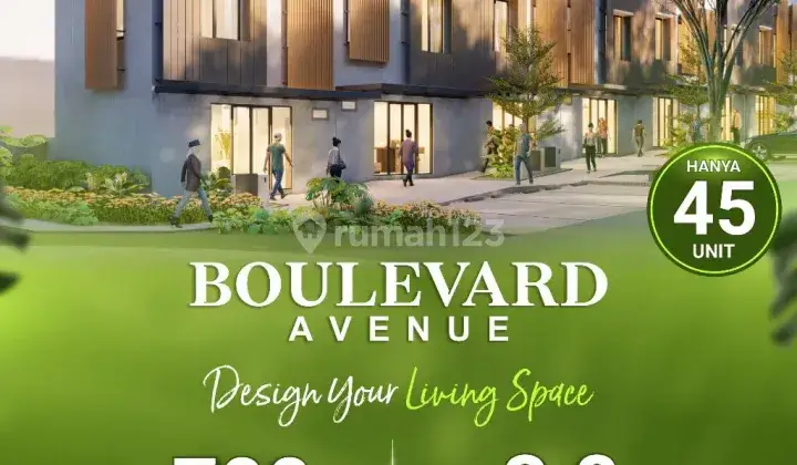 Town house Central Hills, Boulevard Avenue new lounching harga masih perdana di Central Hills  1
