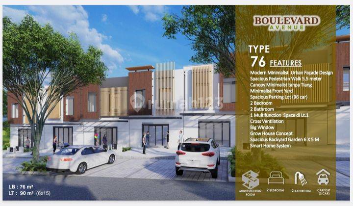 Town house Central Hills, Boulevard Avenue new lounching harga masih perdana di Central Hills  5