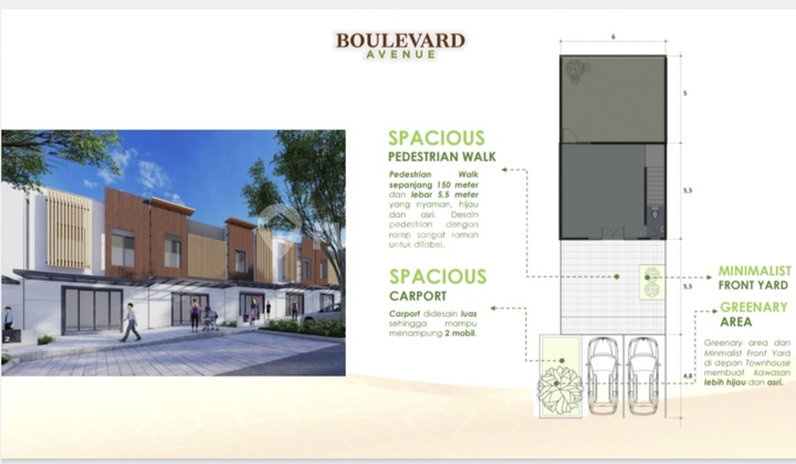 Town house Central Hills, Boulevard Avenue new lounching harga masih perdana di Central Hills  8