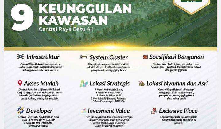Town house batu aji ready stock siap huni kawasan sudah ramai penduduk  2