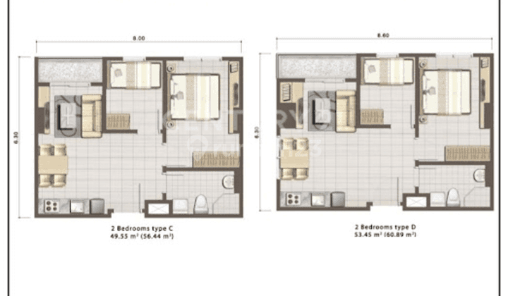 APARTEMEN  2 KAMAR- AREA ELIT DI COSMO TERRACE THAMRIN JAKPUS 2