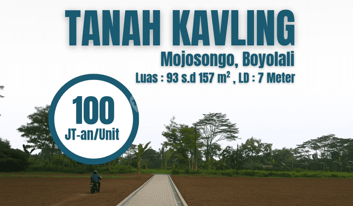 Tanah Kavling Mojosongo Boyolali, Dekat Akses Jalan Solo - Semarang, SHM 1