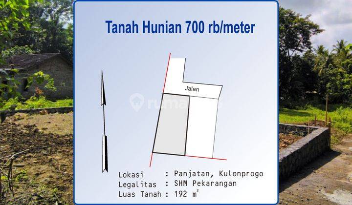 Tanah Siap Bangun, Mini Cluster Panjatan : 192 m², SHM, 700Rb/m² 1