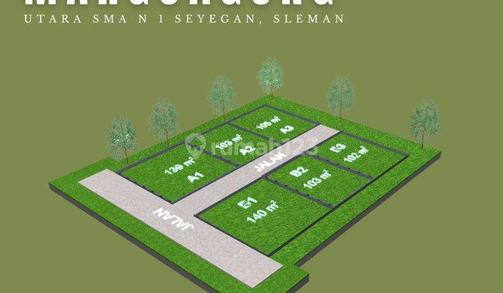 Tanah Murah Sleman, Dekat Pemda Sleman, SHM : 140 m2 2