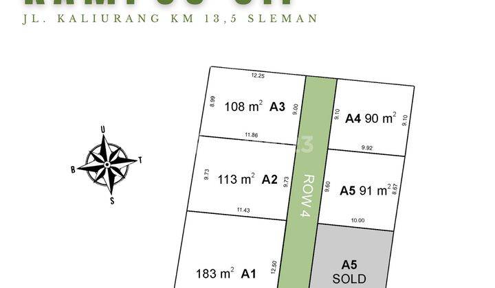 Tanah SHM 108 m², Menarik Untuk Kos Eksklusif, Harga Promo 2