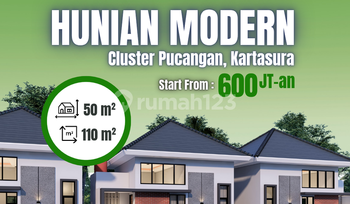 Strategis Dekat Akses Jalan Yogya - Semarang, Minimalis Modern, Type 50 1