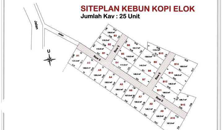 Land, near Royal Prima Hospital, Jambi City.