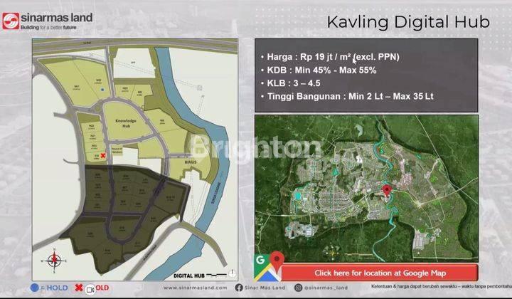 PROMO !!!KAVLING KOMERSIAL DIGITAL HUB BSD CITY ( Tersedia Beberapa Ukuran) 1