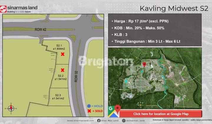 HOT !! KAVLING KOMERSIAL &#34;MIDWEST S2&#34; BSD CITY BY SINAR MAS LAND 1